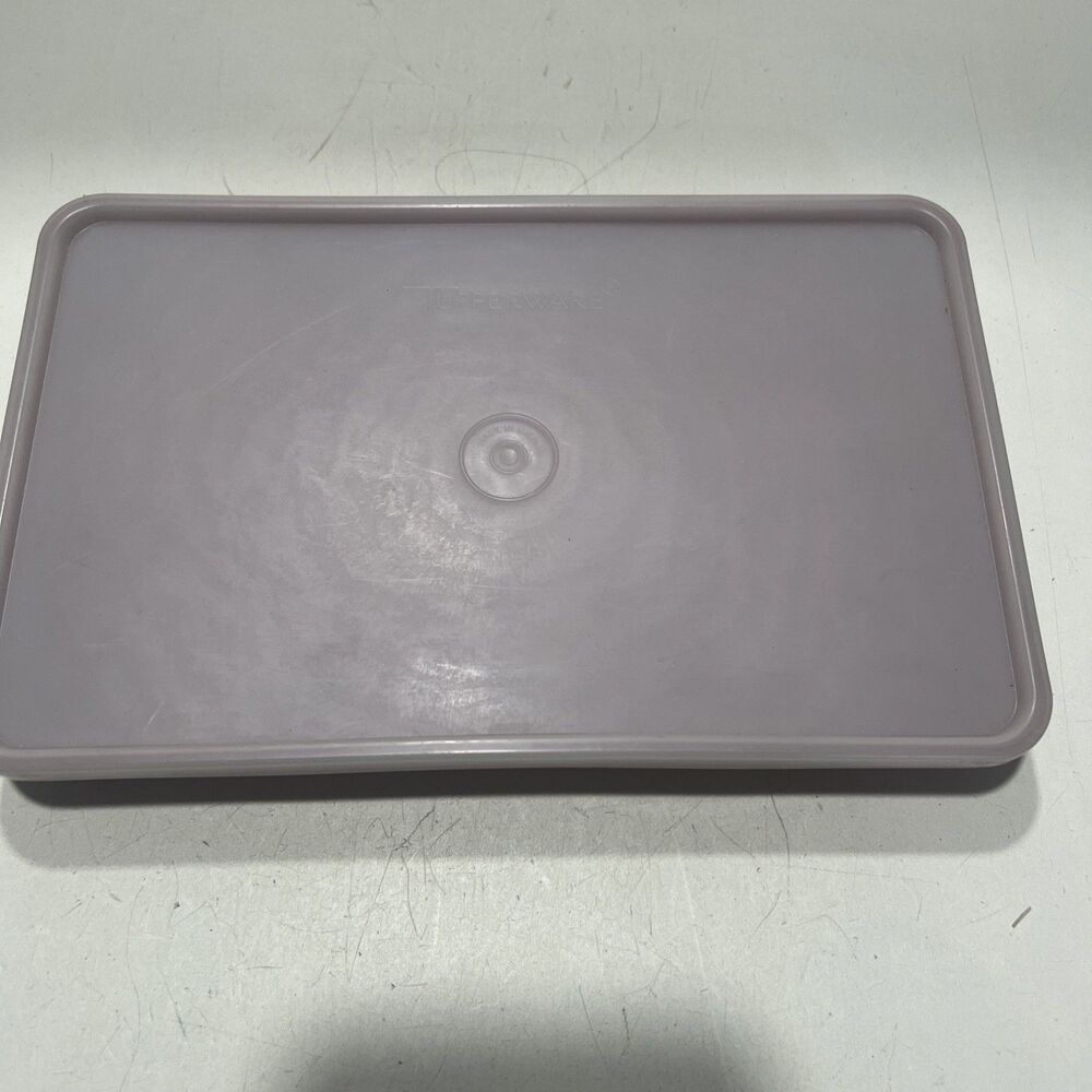 VINTAGE Tupperware Deli Meat Bacon Keeper #1292-5 With Matching Lid Paprika